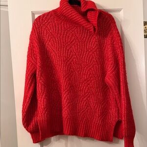 a new day Vibrant Red Cowl Neck Sweater
